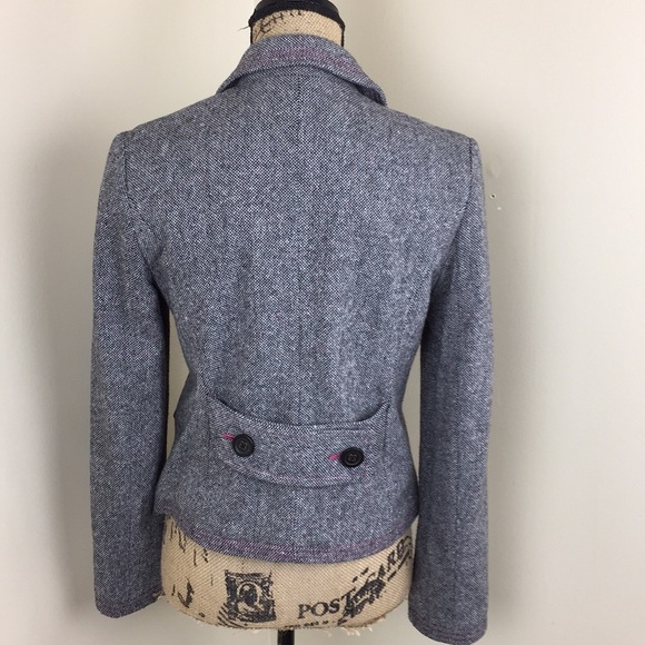 GAP Gray Pink Blazer Jacket - Picture 3 of 8